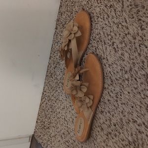 Boc - Floral Flip Flop - Beige - Women's Size 9